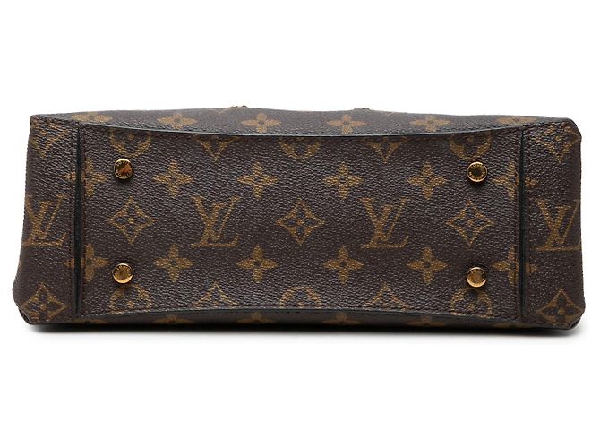 Borsa Satchel Louis Vuitton Brown Monogram One Handle Flap MM Marrone - vista 3