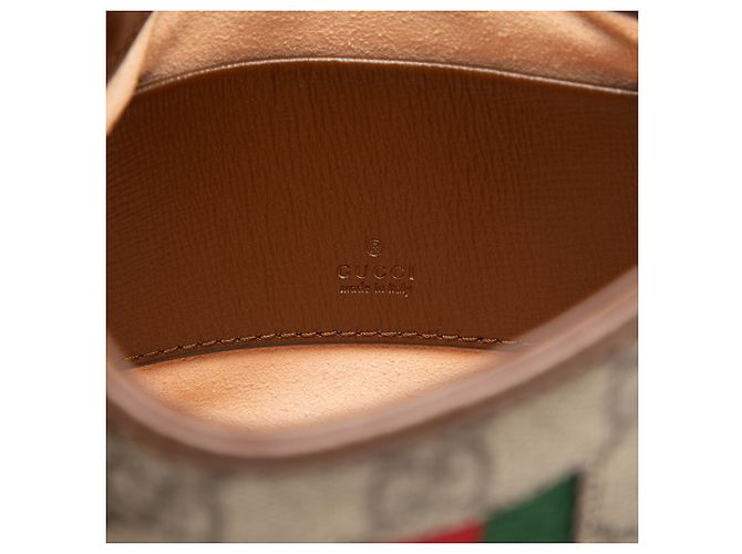 Gucci Mini Borsa a Tracolla Jackie 1961 Beige GG Supreme Web - vista 5