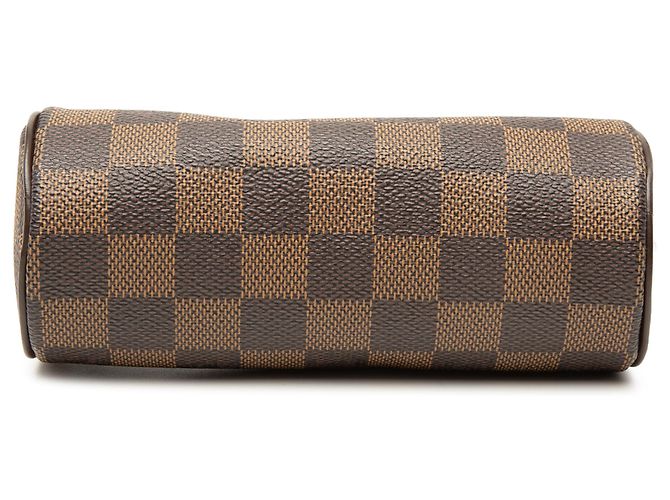 Louis Vuitton Brown Damier Ebene Papillon Pochette Marrone - vista 3