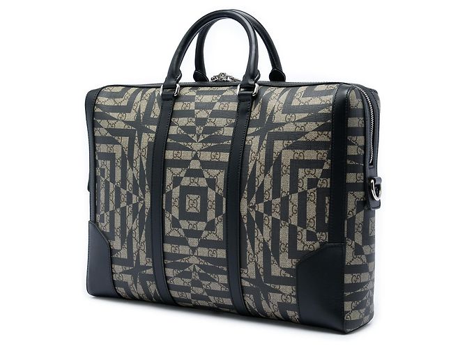 Borsetta da lavoro Gucci Beige GG Supreme Caleido Eden - vista 2