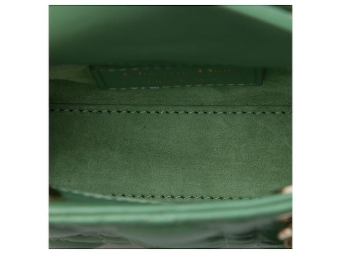 Dior Green Micro Lambskin Cannage Lady Dior Verde - vista 4
