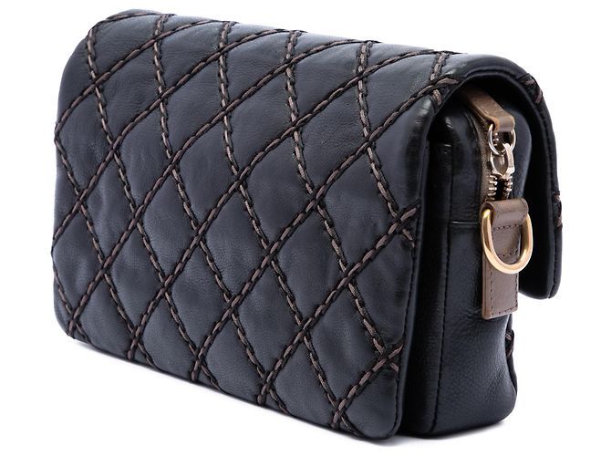 Chanel Black Paris Dallas Small Quilted Calfskin Chic Stitch Flap Nero - vista 2