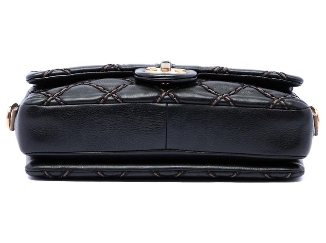 Chanel Black Paris Dallas Small Quilted Calfskin Chic Stitch Flap Nero - vista 3