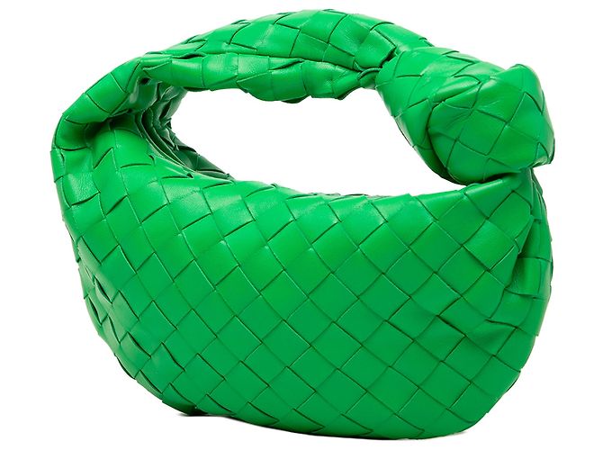 Bottega Veneta Mini Jodie in Nappa Intrecciato Verde - vista 2