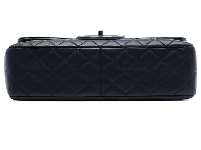 Chanel Blue Large Quilted Lambskin Elementary Chic Flap Blu navy - vista 3