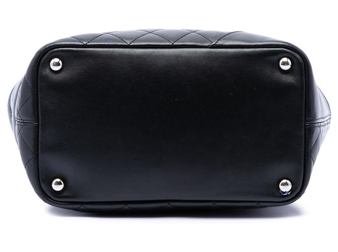 Chanel Cambon Ligne Tote Mittel aus schwarzem Lammleder - Ansicht 3