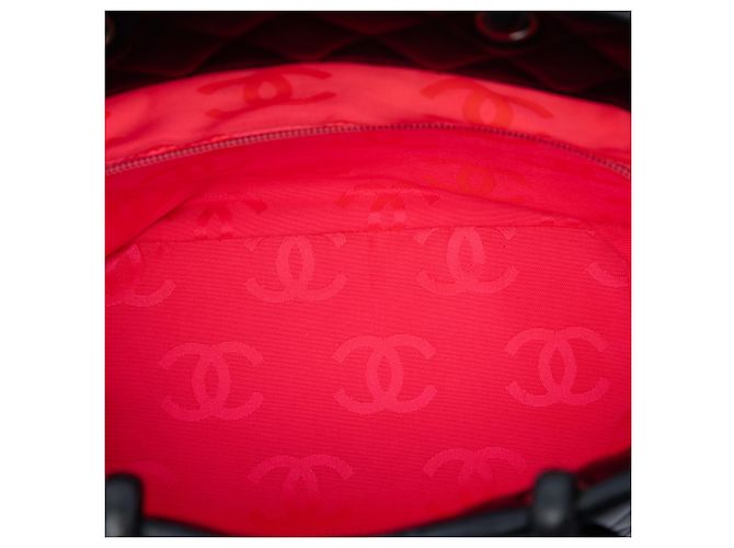 Chanel Cambon Ligne Tote Mittel aus schwarzem Lammleder - Ansicht 4