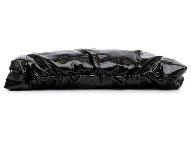 Clutch Hysteria Grande in vernice nera Gucci Nero - vista 3