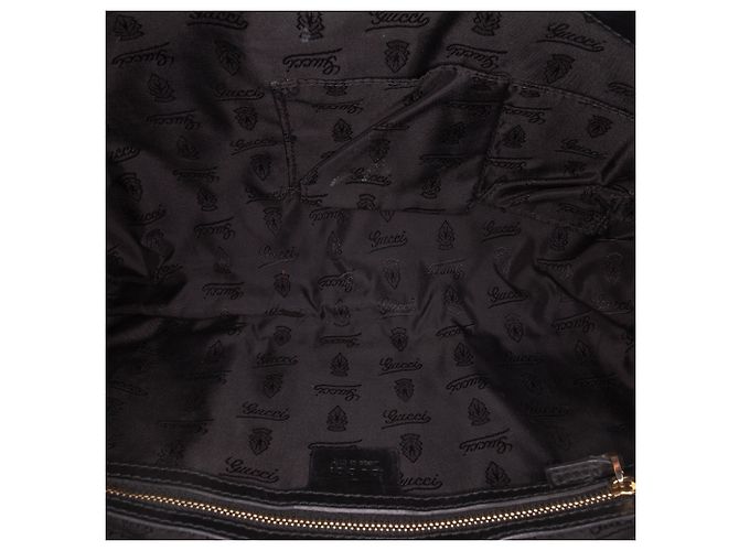 Clutch Hysteria Grande in vernice nera Gucci Nero - vista 4