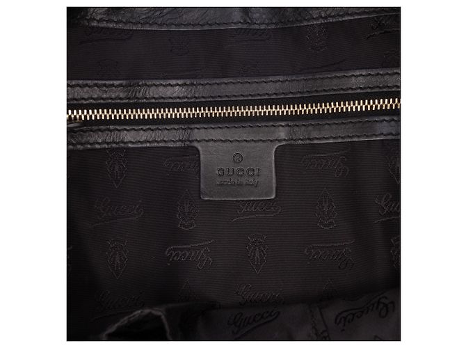 Clutch Hysteria Grande in vernice nera Gucci Nero - vista 5