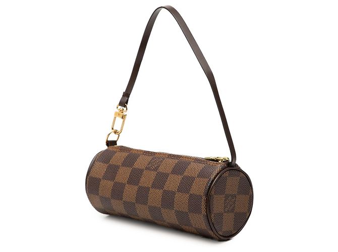 Louis Vuitton Brown Damier Ebene Papillon Pochette Marrone - vista 2