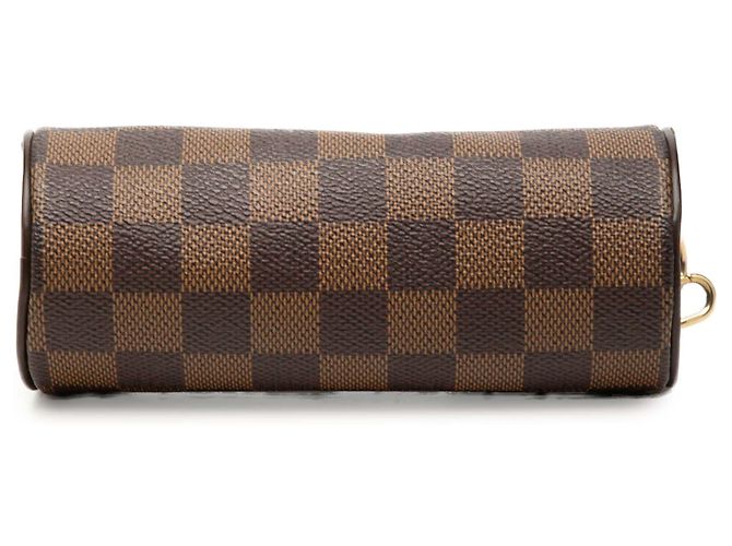 Louis Vuitton Brown Damier Ebene Papillon Pochette Marrone - vista 3