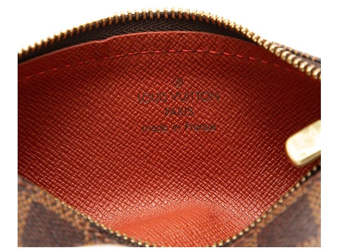 Louis Vuitton Brown Damier Ebene Papillon Pochette Marrone - vista 5