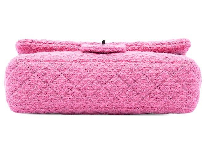 Chanel Pink Small Quilted Tweed Reissue 2.55 Easy Messenger Flap Rosa - vista 3