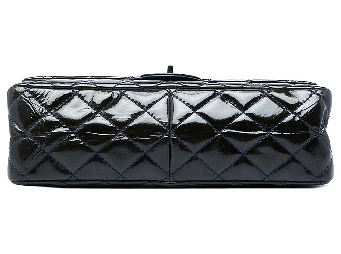 Chanel Blue Quilted Patent Reissue 2.55 Double Flap 226 Blu navy - vista 3