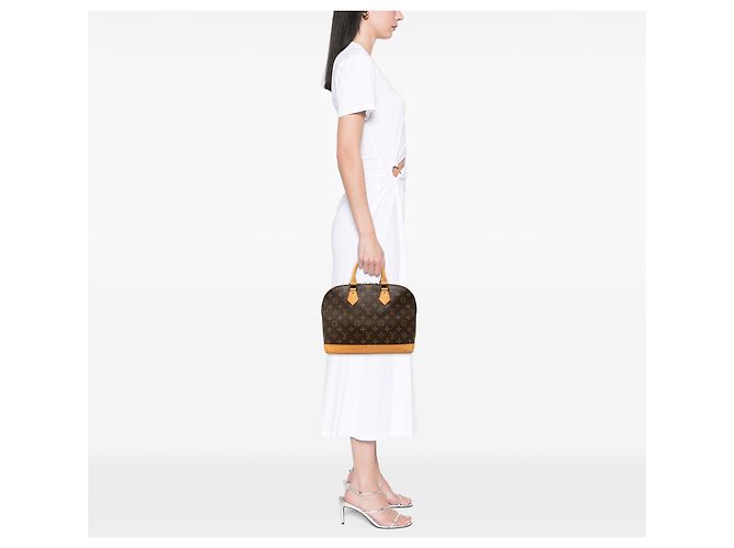 Louis Vuitton Brown Monogram Alma PM Marrone - vista 6