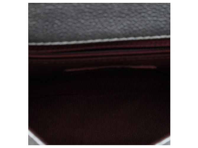 Coco Handle Chanel Silver Metallic Grained Calfskin Pilot Essentials Double Sided Flap Prata - vista 4