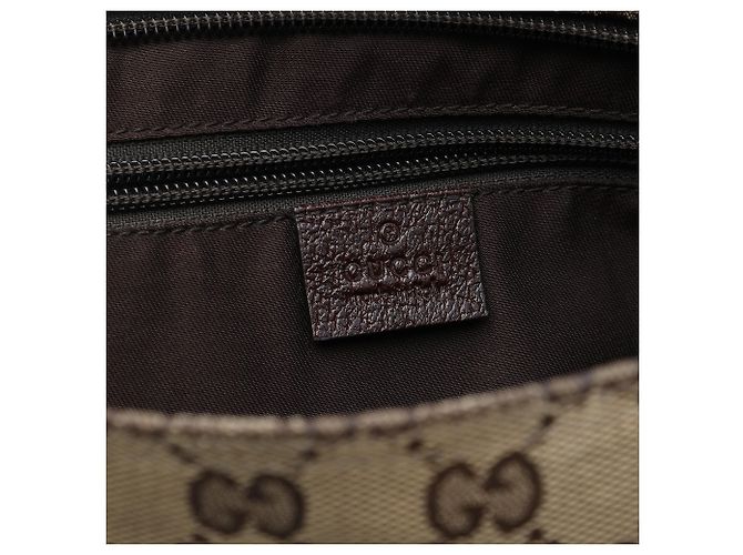 Gucci Beige GG Canvas Web Crossbody - vista 5