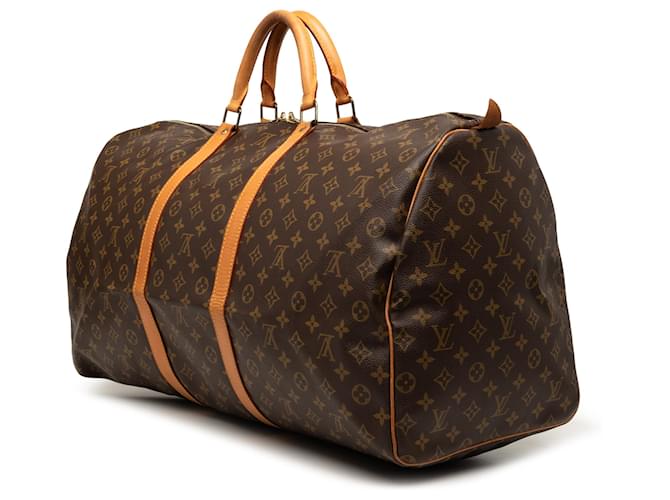 Louis Vuitton Brown Monogram Keepall 60 Marrone - vista 2