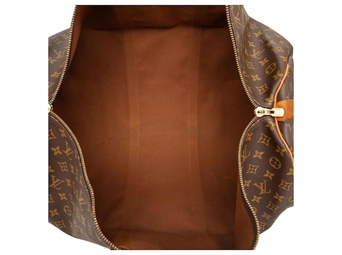 Louis Vuitton Brown Monogram Keepall 60 Marrone - vista 4