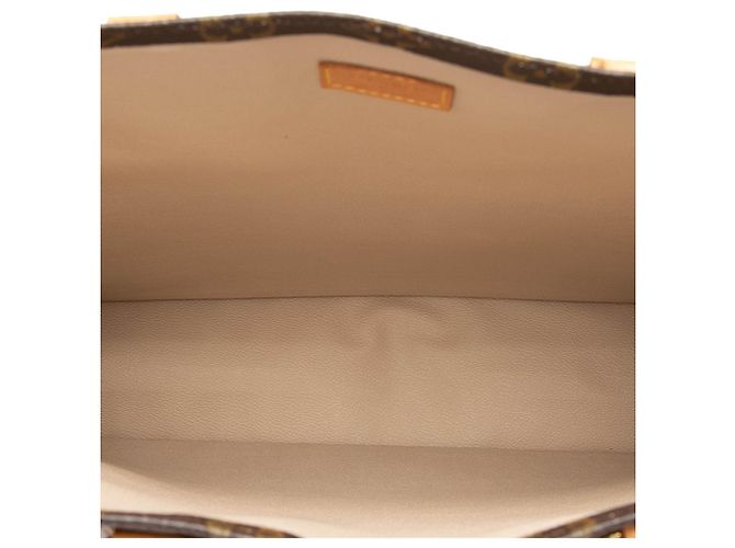 Louis Vuitton Brown Monogram Sac Plat Marrone - vista 4