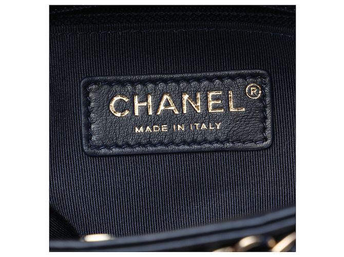 Chanel Black Lambskin Chain Frame Crossbody Nero - vista 5