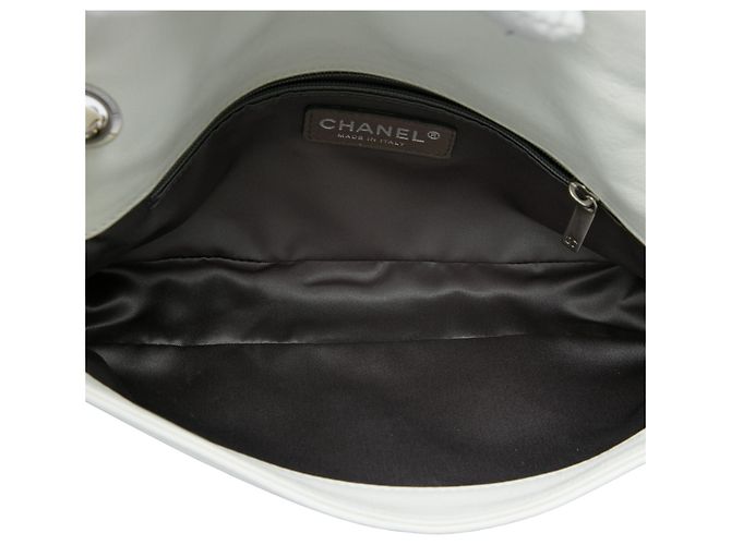 Chanel White Lambskin Pearl Obsession Flap Bianco Bianco sporco - vista 4