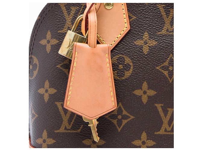 Louis Vuitton Brown Monogram Alma BB Castaño - vista 5