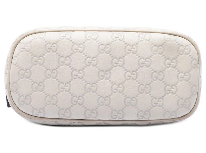 Borsa Gucci White Mini Guccissima Dome Satchel Bianco Bianco sporco - vista 3