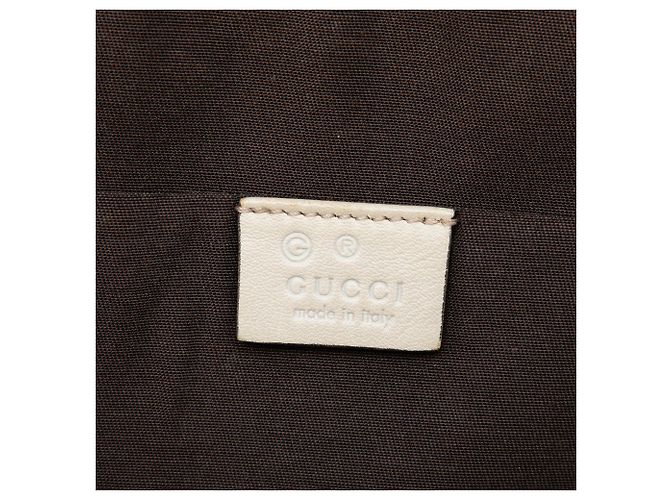 Borsa Gucci White Mini Guccissima Dome Satchel Bianco Bianco sporco - vista 5