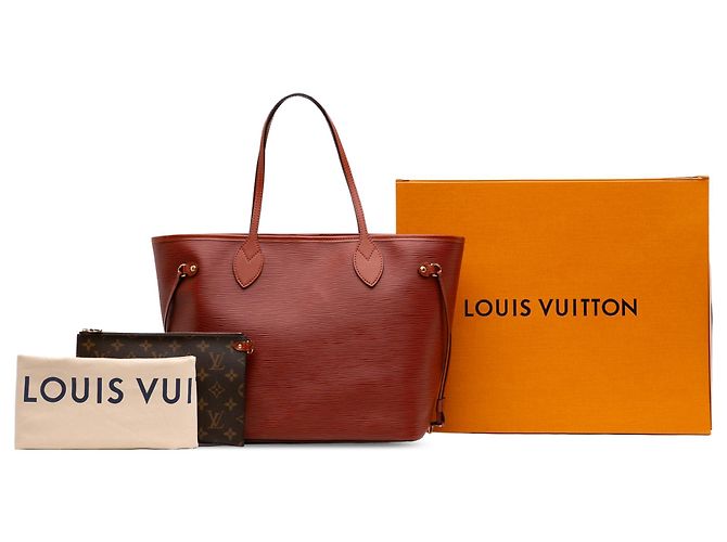 Louis Vuitton Brown Epi Neverfull MM Marrone - vista 7