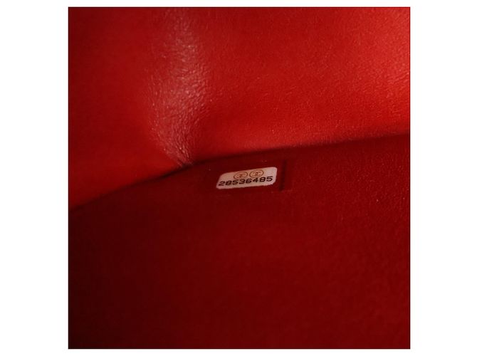 Chanel Red Jumbo Classic Caviar Double Flap Rosso - vista 6