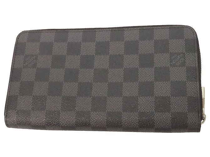 Cartera Louis Vuitton Black Damier Graphite Zippy Organizer Negro - vista 2