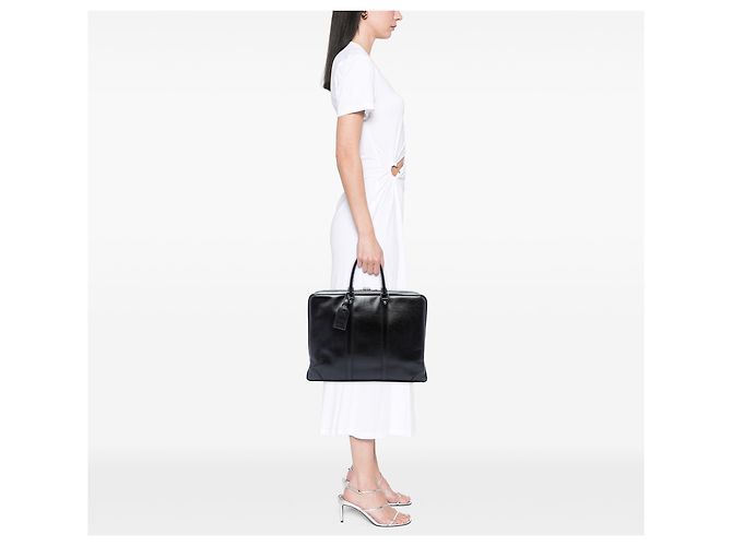 Louis Vuitton Black Epi Porte Documents Voyage Nero - vista 6
