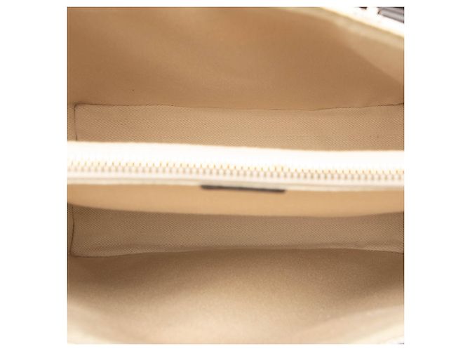 Céline Tote Celine White Macadam Coated Canvas Bianco - vista 4