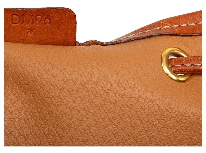 16 Céline Borsa bucket con coulisse Celine Brown Macadam Coated Canvas Marrone - vista 6