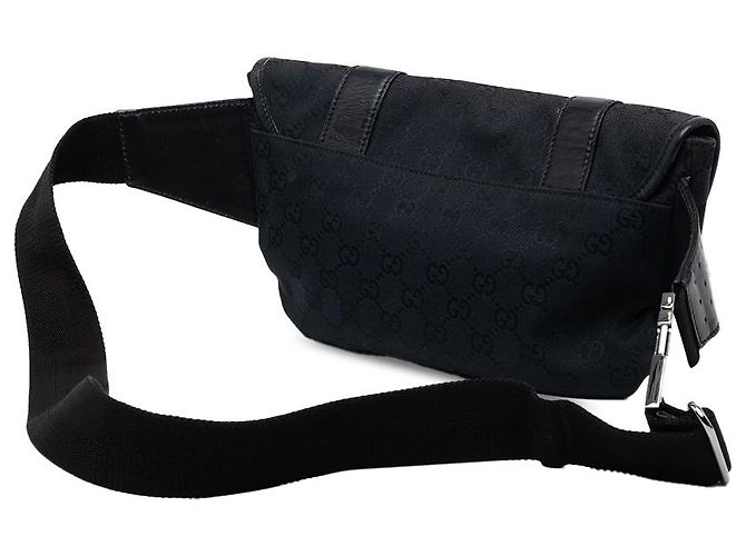 Borsa a cintura Gucci in tela GG nera Nero - vista 2