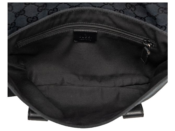 Borsa a cintura Gucci in tela GG nera Nero - vista 4