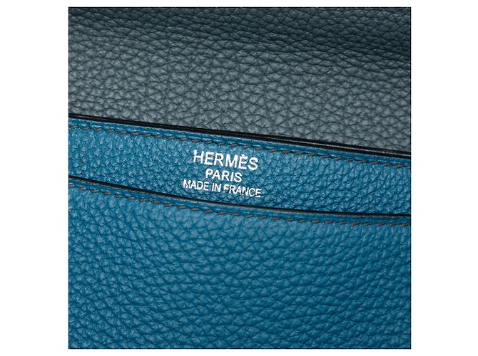 Hermès Blue Togo Sac A Depeches 38 - vista 5