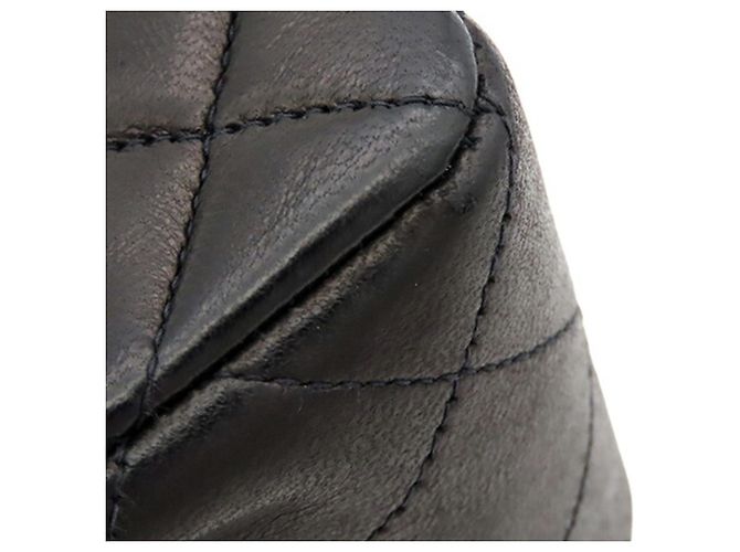 Chanel Black Small Classic Lambskin Double Flap Nero - vista 14