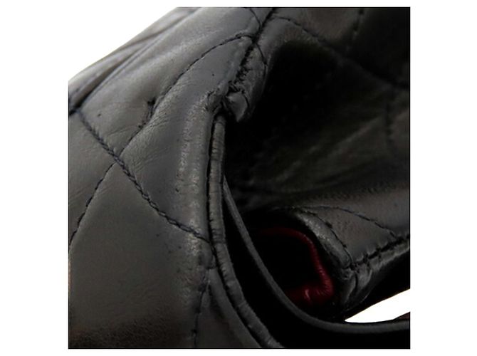 Chanel Black Small Classic Lambskin Double Flap Nero - vista 16
