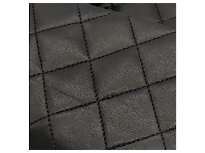 Chanel Black Small Classic Lambskin Double Flap Nero - vista 9
