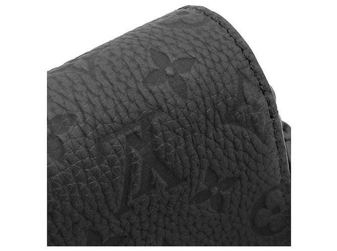 Portefeuille Porter Louis Vuitton Steamer Monogram Taurillon Noir - vue 7