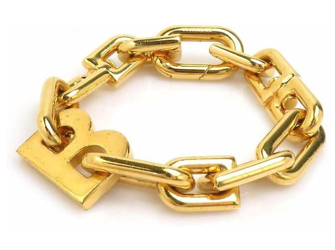 Bracciale Balenciaga B Chain D'oro - vista 2