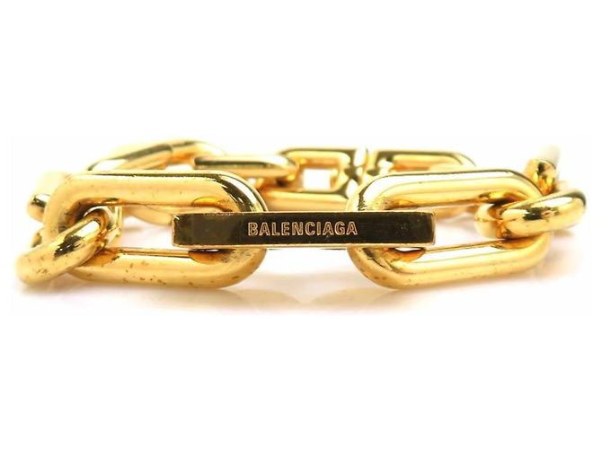 Bracciale Balenciaga B Chain D'oro - vista 3