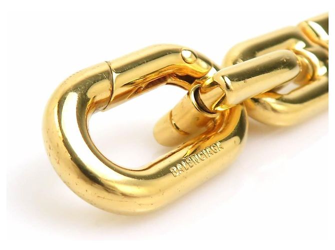 Bracciale Balenciaga B Chain D'oro - vista 6