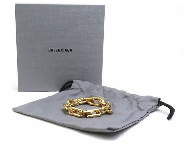Bracciale Balenciaga B Chain D'oro - vista 9