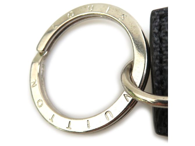Portachiavi Louis Vuitton Damier Graphite Nero Crudo - vista 5