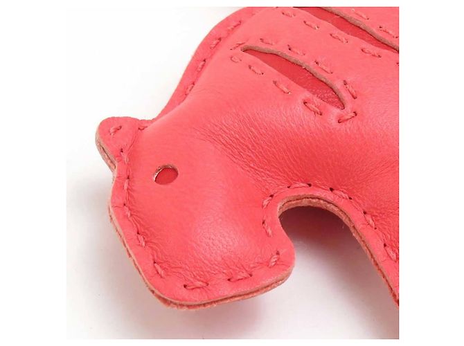 Hermès Hermes L'Ouvrier Agneau Milo Handbag Charm Rosa - vista 4