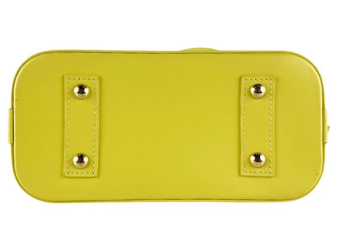 Borsa Louis Vuitton Alma BB Grigio Giallo - vista 4